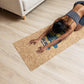 Tapis de yoga Eco 183 x 60 cm - 4mm liège FSC + caoutchouc naturel - BLEU et OR